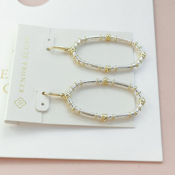 Kendra Scott Essie Collection. Mixed Metal Earrings - Picture 2 of 3